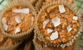 Gluten-Free Sweet Potato, Carrot, and Ginger Juice Pulp Muffins (vgn)