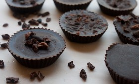 Vegan Sea Salt Raw Cacao + Caramel Cups