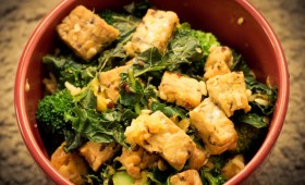 Orange Soy Tempeh Stir-fry